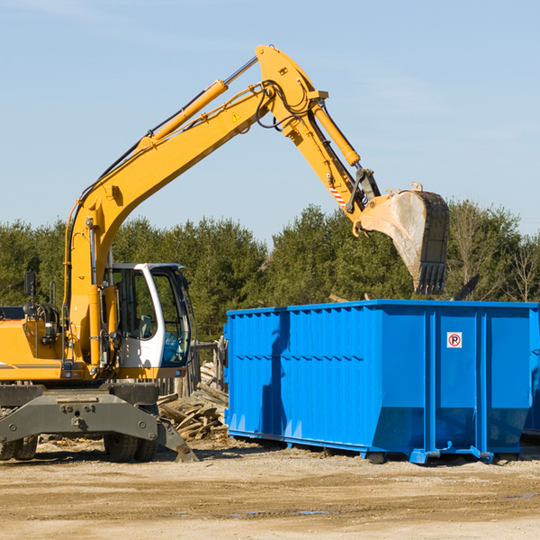 what size residential dumpster rentals are available in Haddon NJ